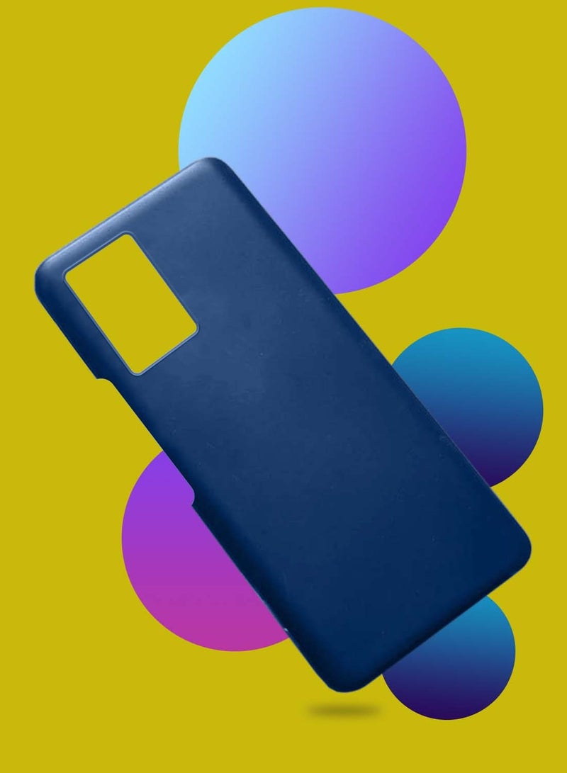 Wtech Motorola Edge 40 Neo 5G 2023 Premium Liquid Silicone Case Cover - Navy Blue - Image 2