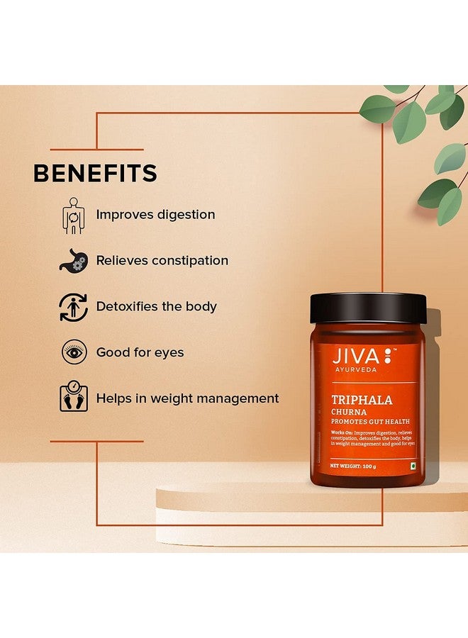 Jiva Triphala Churna 100Gm | 100% Ayurvedic Formulation Made Of Harad, Amla, & Bahaida | Detoxifies The Body, Improves Digestion & Metabolism (Pack Of 2) - Image 5