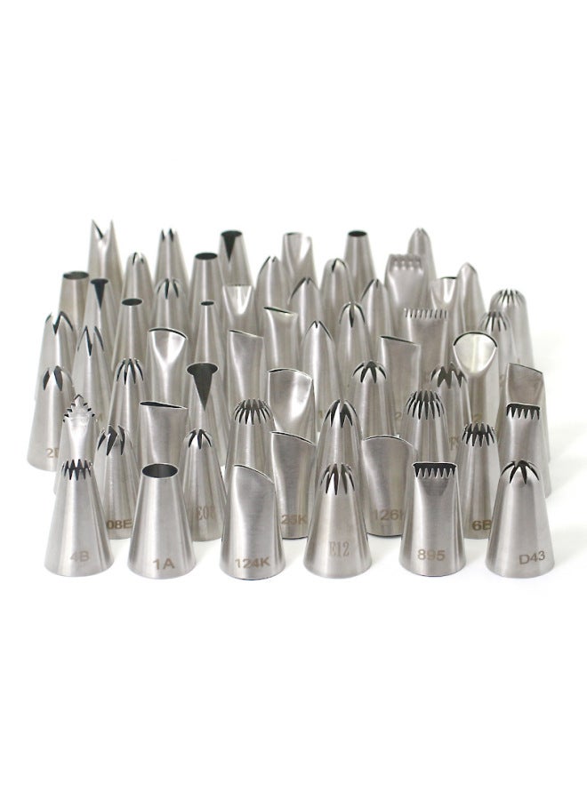 304 Stainless Steel Decorating Nozzle DIY Suit Commercial Household Cookies Solved Bean Round Mouth Rose Leaves 25MM-Specifications:222 - Image 2