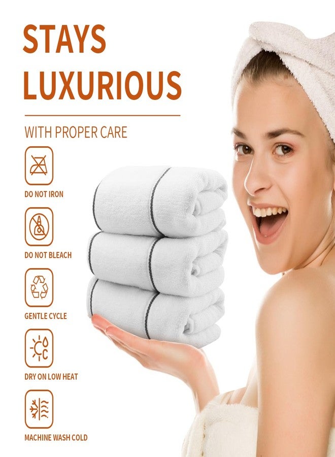 Vowanop 3 Pack Hand Towels, 100% Cotton, 480GSM, Premium Quality Cloths, Highly Absorbent and Soft Feel Towels for Bathroom, Gym, Shower, Hotel, and Spa, 12x20 Inch - Image 2