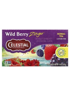 CELESTIAL SEASONINGS Celestial Seasonings, Herbal Tea, Wild Berry Zinger®, Caffeine Free, 20 Tea Bags, 1.6 oz (47 g)  - Image 1