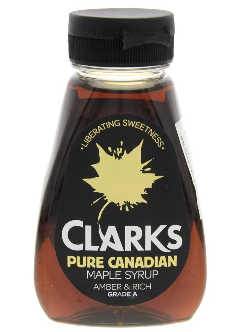 clarks Pure Canadian Maple Syrup Amber & Rich Grade A Liberating Sweetness 180 ML - Image 1