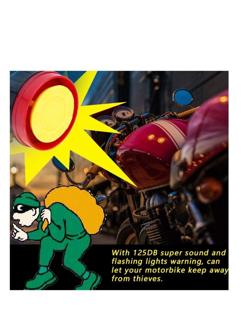 SYOSI Universal 12V Motorcycle Anti-Theft Security Alarm System Motorcycle Wireless Alarm System with 2 Remote Control Engine Start Remote Control Key Fob - Image 2