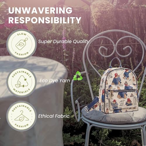 Signare Tapestry Women Backpack Rucksack Casual Daypack With Paddington Bear Design (DAPK-PADD) - Image 5