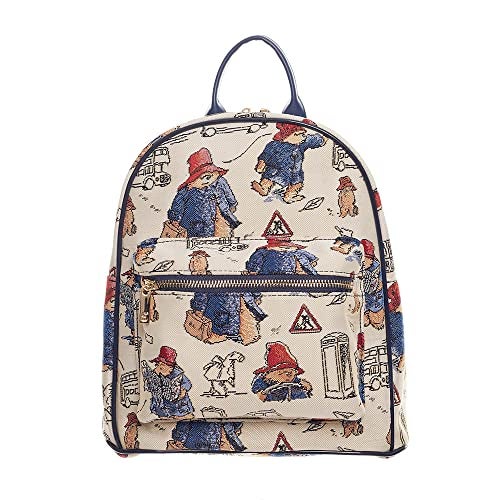 Signare Tapestry Women Backpack Rucksack Casual Daypack With Paddington Bear Design (DAPK-PADD) - Image 1