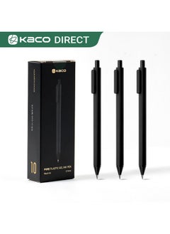Kaco Pure Gel Pens Black Ink 0.7 Mm Medium Point, 10 Pieces Set, Original Design, Quick Drying Aesthetic Note Taking Pens Office Supplies Cute Stationery (10 Black)  - Image 4