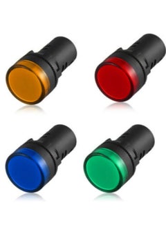 HASANAT ESSENTIALS LED Pilot Panel Indicator Lamp | LED Voltage Indication Panel Light | Warning Light (RED+GREEN+BLUE+YELLOW)  - Image 1
