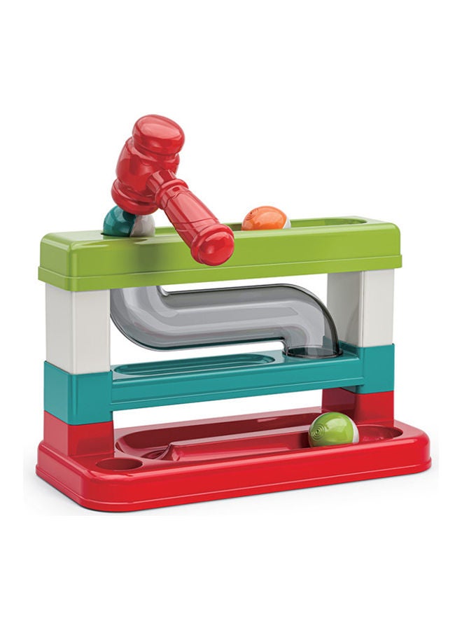Moon Smash And Roll-Pound-A-Ball Toy Fine Motor Skills Developmental Hammer With Ball Baby Learning Fun Ramp Tower For Boys, Girls – 12M Plus - Image 1