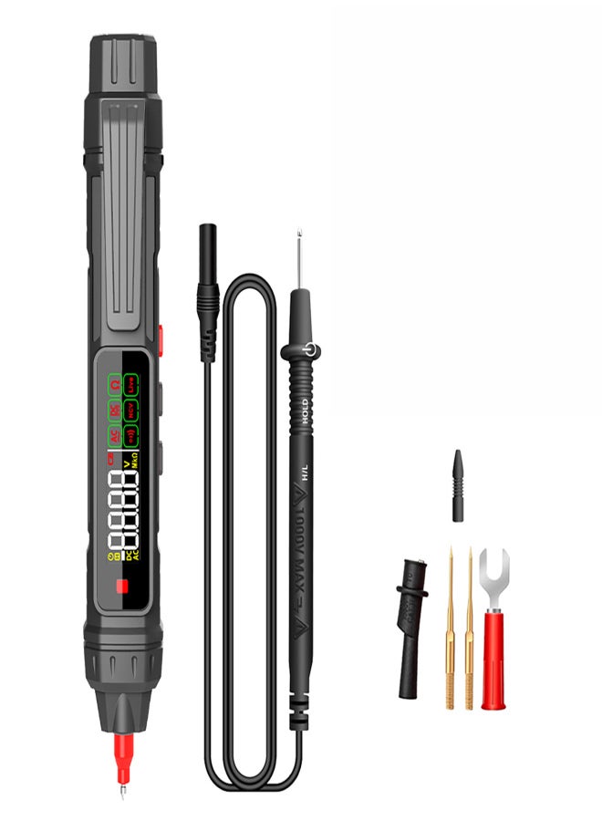 Multimeter Pen Type Digital Multimeter 4000 Counts AC/DC Voltage Tester Professional Current Meter Non-Contact Voltmeter Sensor Pen Test for Resistance Diode Continuity Capacitance Frequency Live Wire - Image 1