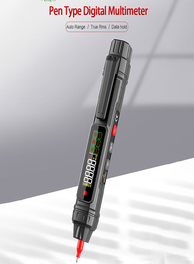Multimeter Pen Type Digital Multimeter 4000 Counts AC/DC Voltage Tester Professional Current Meter Non-Contact Voltmeter Sensor Pen Test for Resistance Diode Continuity Capacitance Frequency Live Wire - Image 3