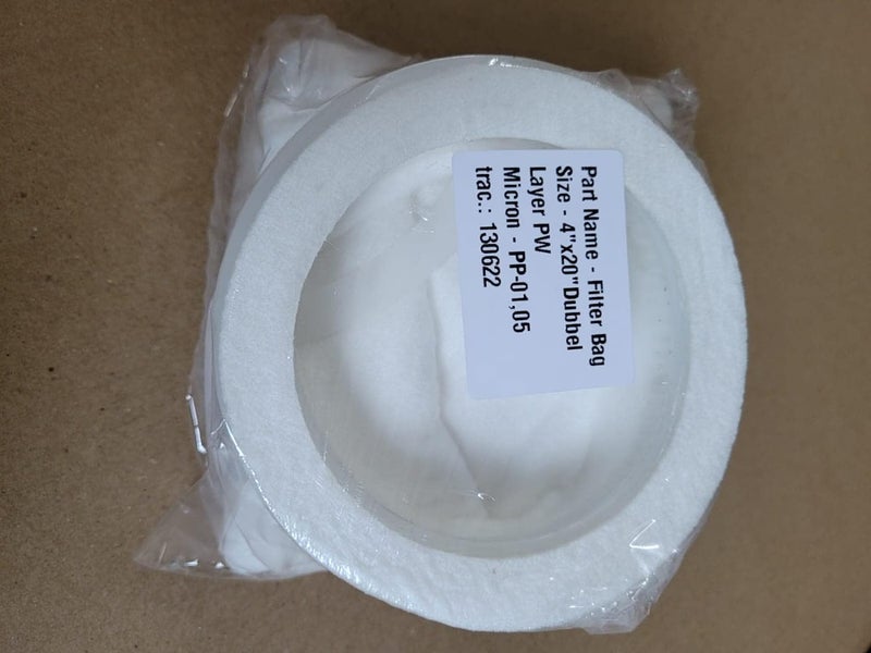 SPIRY FI ENGINEERS Dual-Stage 5 Micron & 1 Micron Water Filter Bag ? 4" Dia x 20" Length for Industrial Filtration Efficiency - Image 4