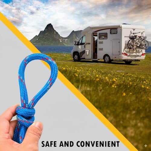 Wellmax Diamond Braid Nylon Rope - 3/8 Inch by 50 Feet Blue Color - Extra Strength, Sunlight and Weather Resistant - Heavy Duty Construction - Image 4