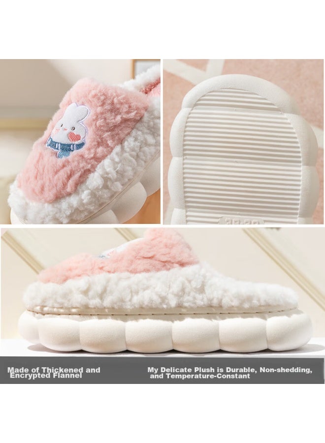 YUZHAOLIN Yuzhaolin Cotton Slippers For Men And Women, Winter Couple Cartoon Warm Maternity Shoes, Home Cotton Shoes Yz088  - Image 2