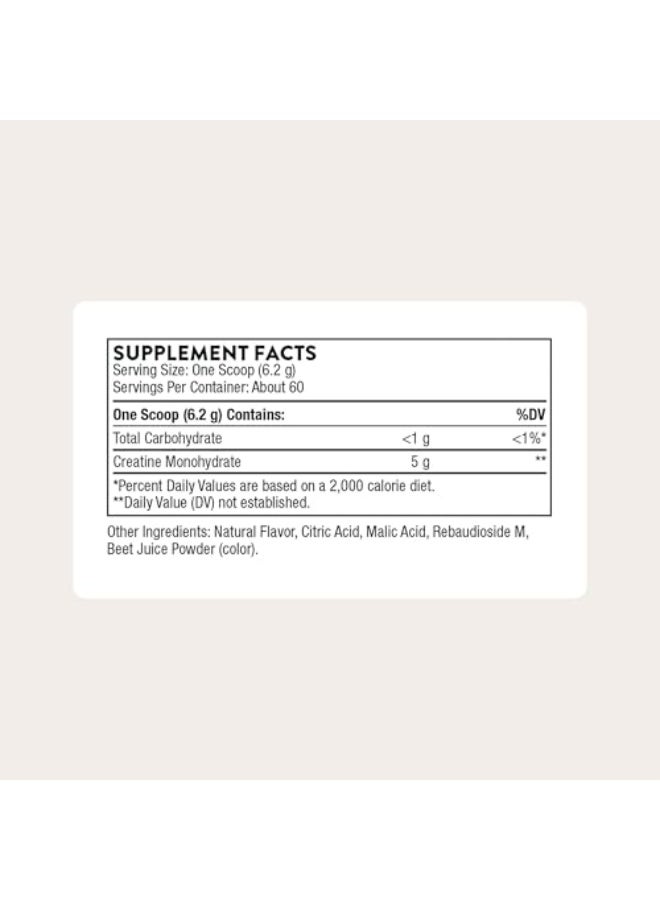 Thorne Creatine With Other Natural Flavors Dietary Supplement 13.1Oz 372 g - Strawberry