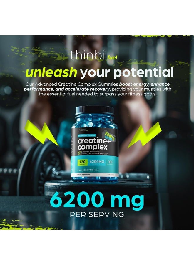 artnaturals مكمل جيل كرياتين مونوهيدرات 6200 ملغ للرجال والنساء - 120 جيل متقدم مع L-توراين + فيتامين B12 لقوة العضلات، بناء العضلات، زيادة الطاقة، مكمل قبل التمرين - ثينبي - Image 4