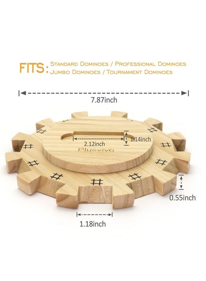 Mexican Train Dominoes Accessories Setincluding A 7.89Inch Wooden Mexican Train Hub Up To 12 Players, 12 Metal Train Markers, And A 70Sheet Mexican Train Score Pads - Image 4