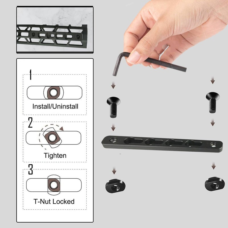 Gotical Store -2 Slot M- L O K to K e y m o d Adapter-3” Long & 0.5” Wide Converts - Image 4