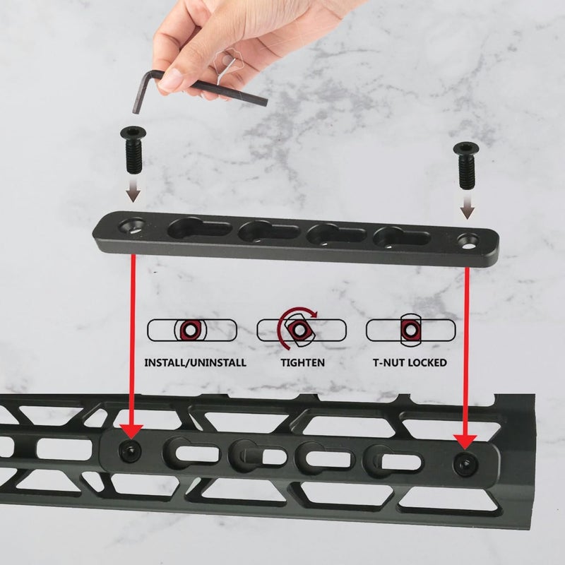 Gotical Store -2 Slot M- L O K to K e y m o d Adapter-3” Long & 0.5” Wide Converts - Image 3