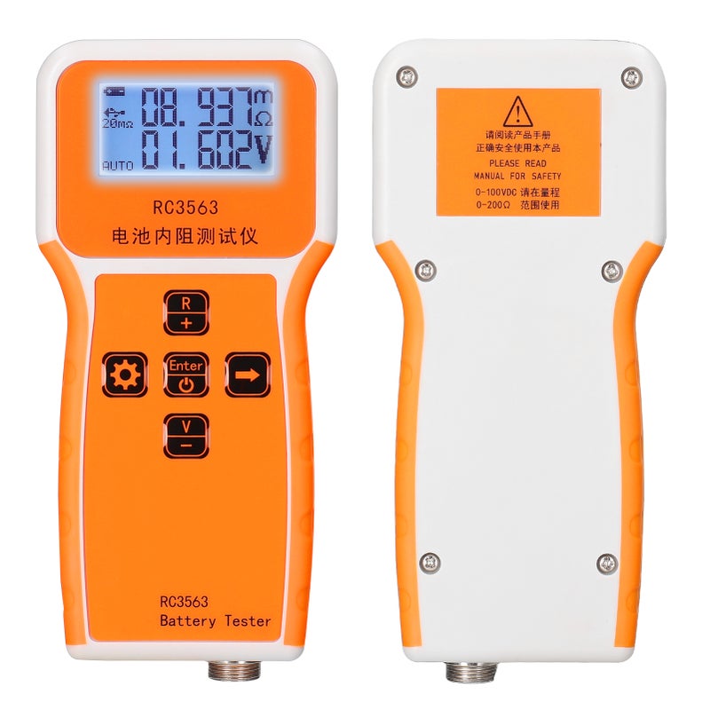 RC3563 200Ω 100V Handheld Portable Battery Internal Resistance Voltage Tester 3-digit Display Battery Tester High-precise True Four-wire AC Lithium Lead-acid Lithium Battery Detector - Image 5