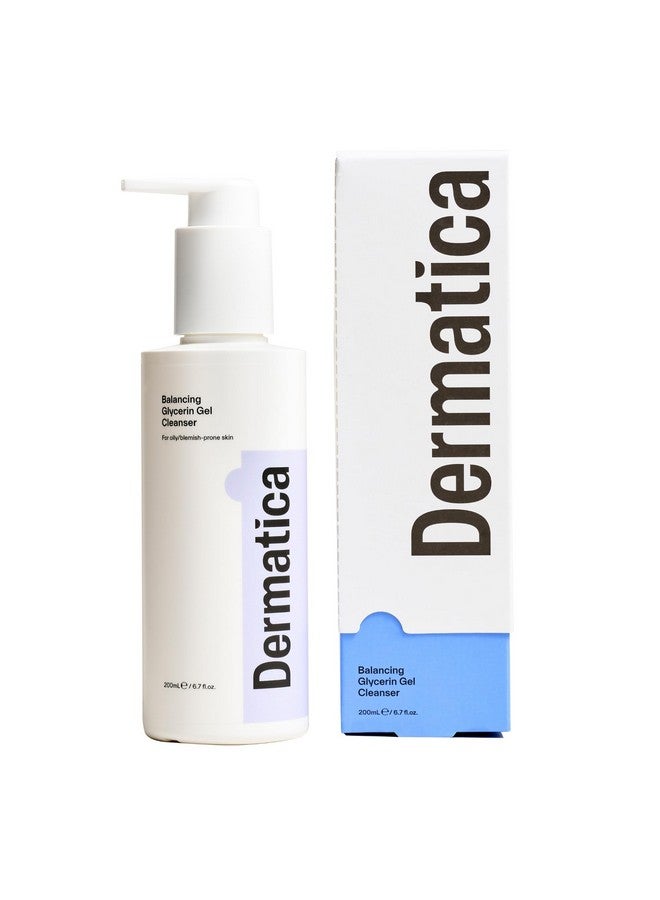 Dermatica Balancing Glycerin Gel Cleanser Gel Cleanser For Removing Makeup Controlling Oil & Clarifying Pores (200Ml)  - Image 1