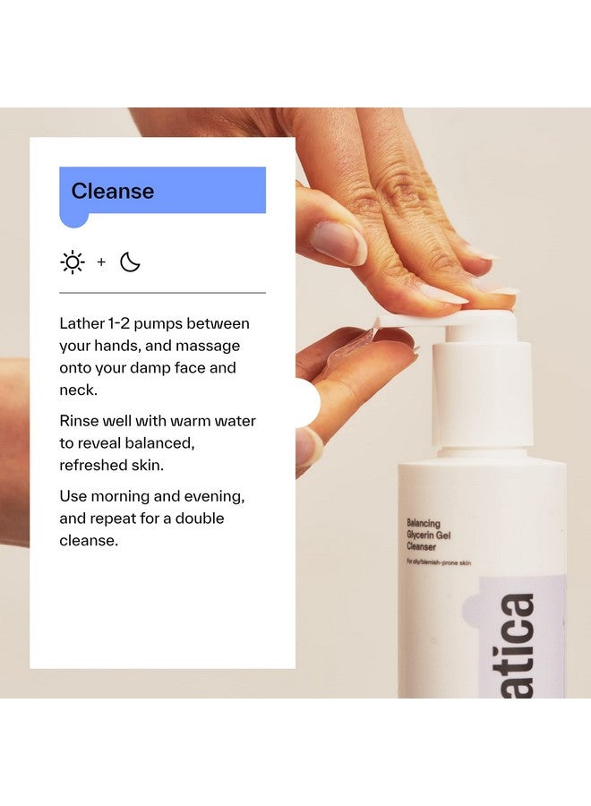 Dermatica Balancing Glycerin Gel Cleanser Gel Cleanser For Removing Makeup Controlling Oil & Clarifying Pores (200Ml)  - Image 3