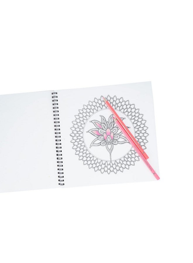 Brustro DIY Mandala Colouring Book 9"x9" 160 GSM 25 Perforated Sheets - Image 5