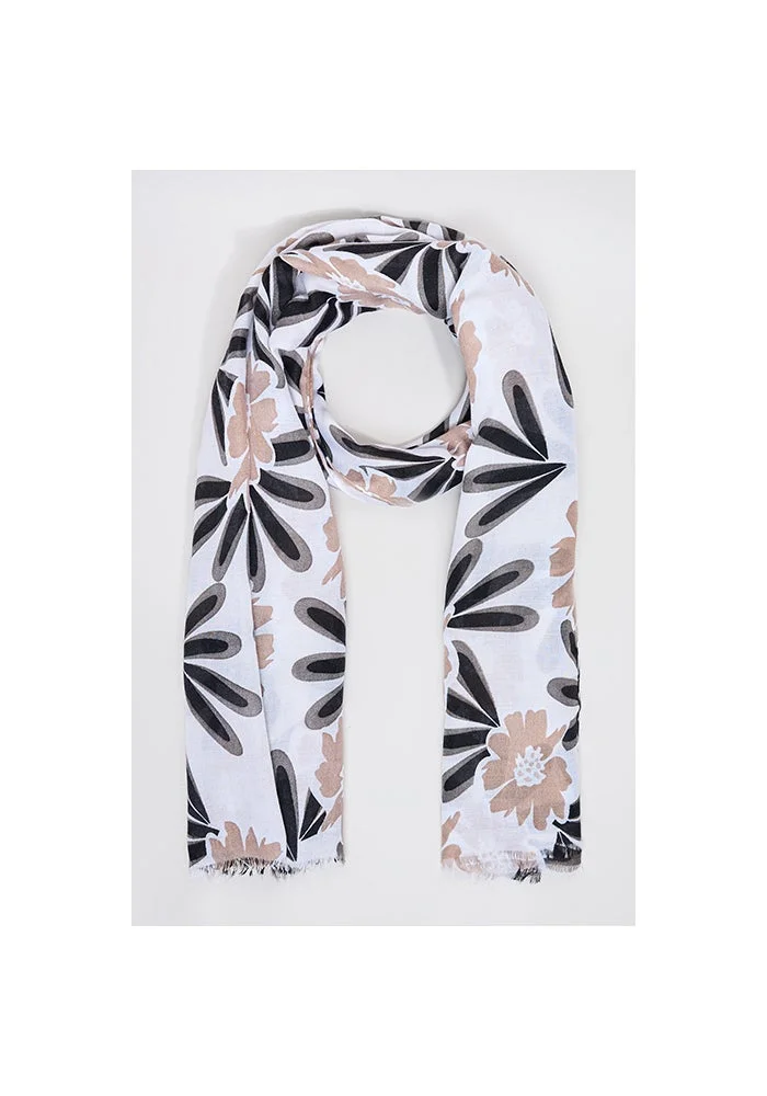 Floral Print Scarf, 180X85cm