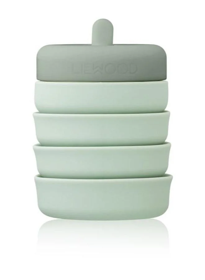 Liewood Wilson Foldable Bottle - Dusty mint / Faune green