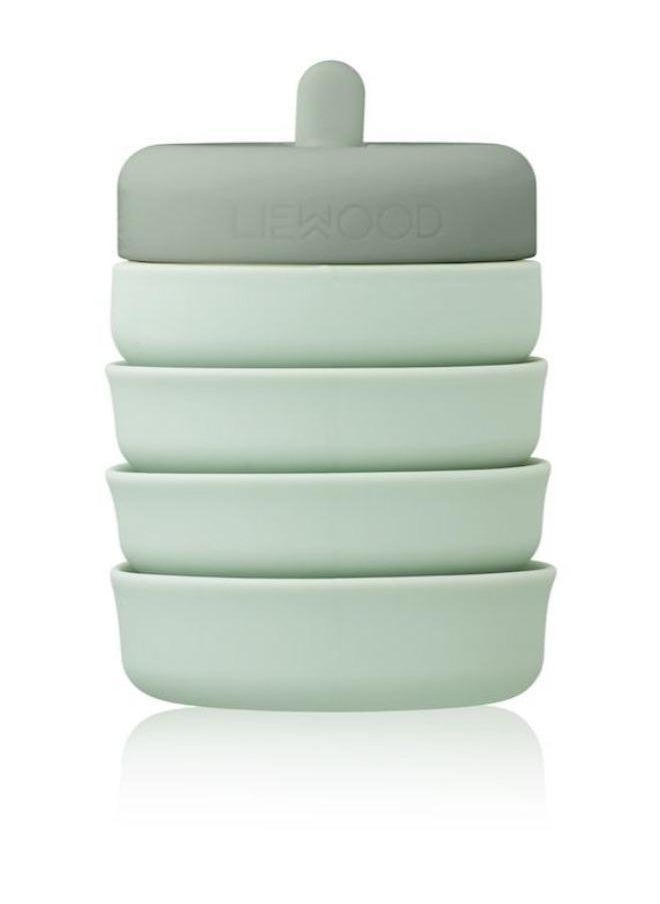 Liewood Wilson Foldable Bottle - Dusty mint / Faune green - Image 3