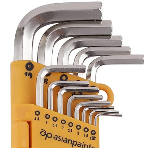 Asian Paints TruCare 26-in-1 Pcs Hex/Allen Key Set | Carbon Steel with Rust & Corrosion Resistant | Chrome Plating & Satin Finish | Multipurpose Tool Kit with 25° Ball-End Angle - Image 2