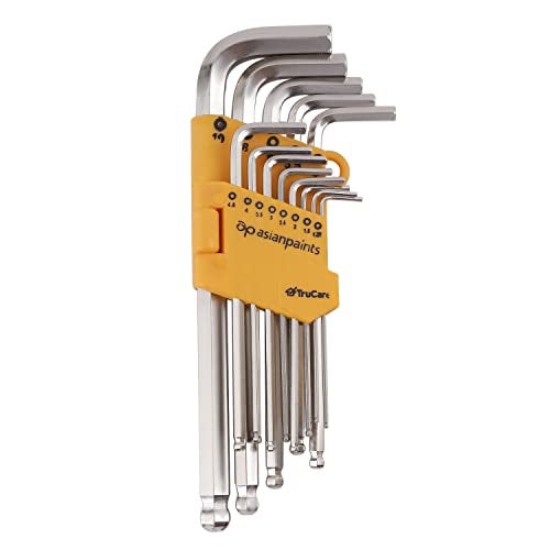 Asian Paints TruCare 26-in-1 Pcs Hex/Allen Key Set | Carbon Steel with Rust & Corrosion Resistant | Chrome Plating & Satin Finish | Multipurpose Tool Kit with 25° Ball-End Angle - Image 1