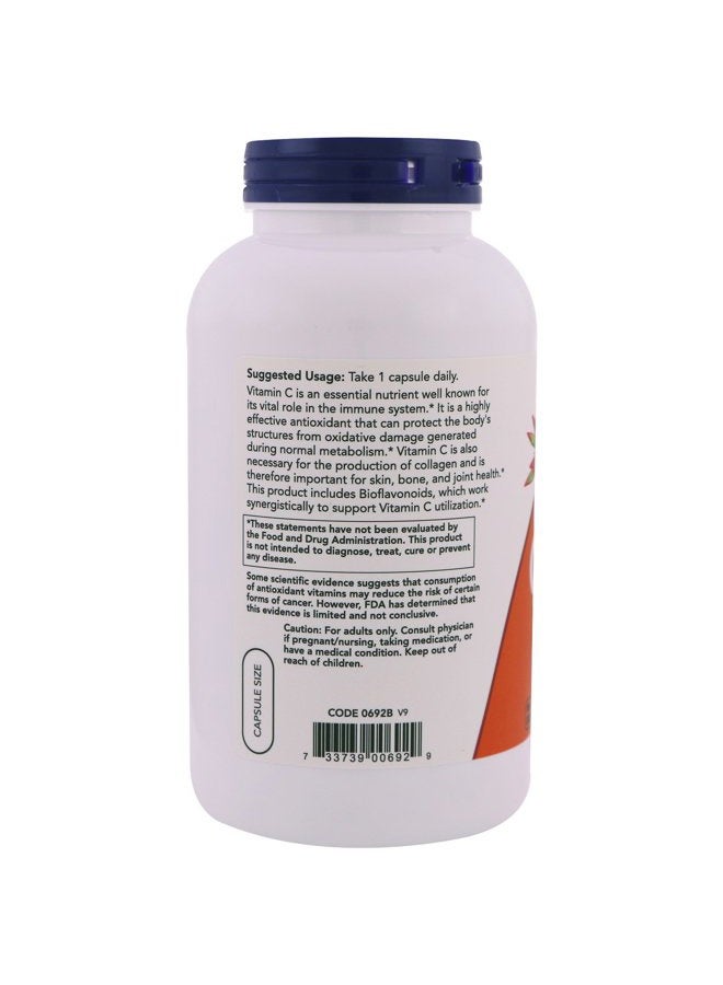 now Foods, C-1000 with Bioflavonoids, 250 Veg Capsules - Image 3
