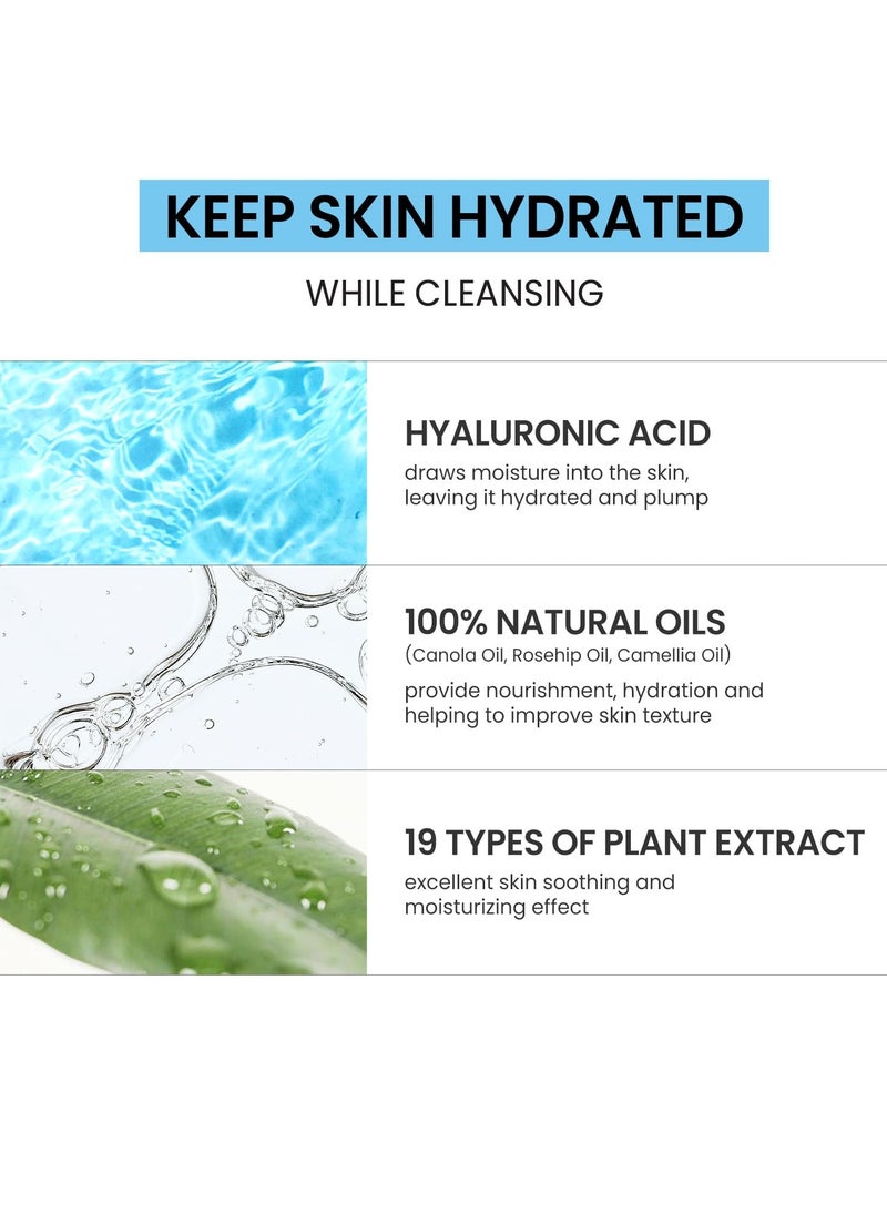 coxir coxir ULTRA HYALURONIC CLEANSING OIL 5.07 fl.oz + BLACK SNAIL COLLAGEN EYE CREAM 1.01 fl.oz l Oil Cleanser, Hyaluronic Acid, Collagen, Black Rice, Snail Mucin, Korean Skin Care  - Image 4