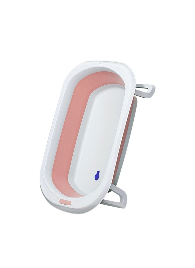 Moms Magic Portable Foldable Baby Bathtub with Color-Changing Water Plug | Easy to Clean & Comfortable for Babies to Sit or Lie | Lightweight & Compact Design  - Image 1