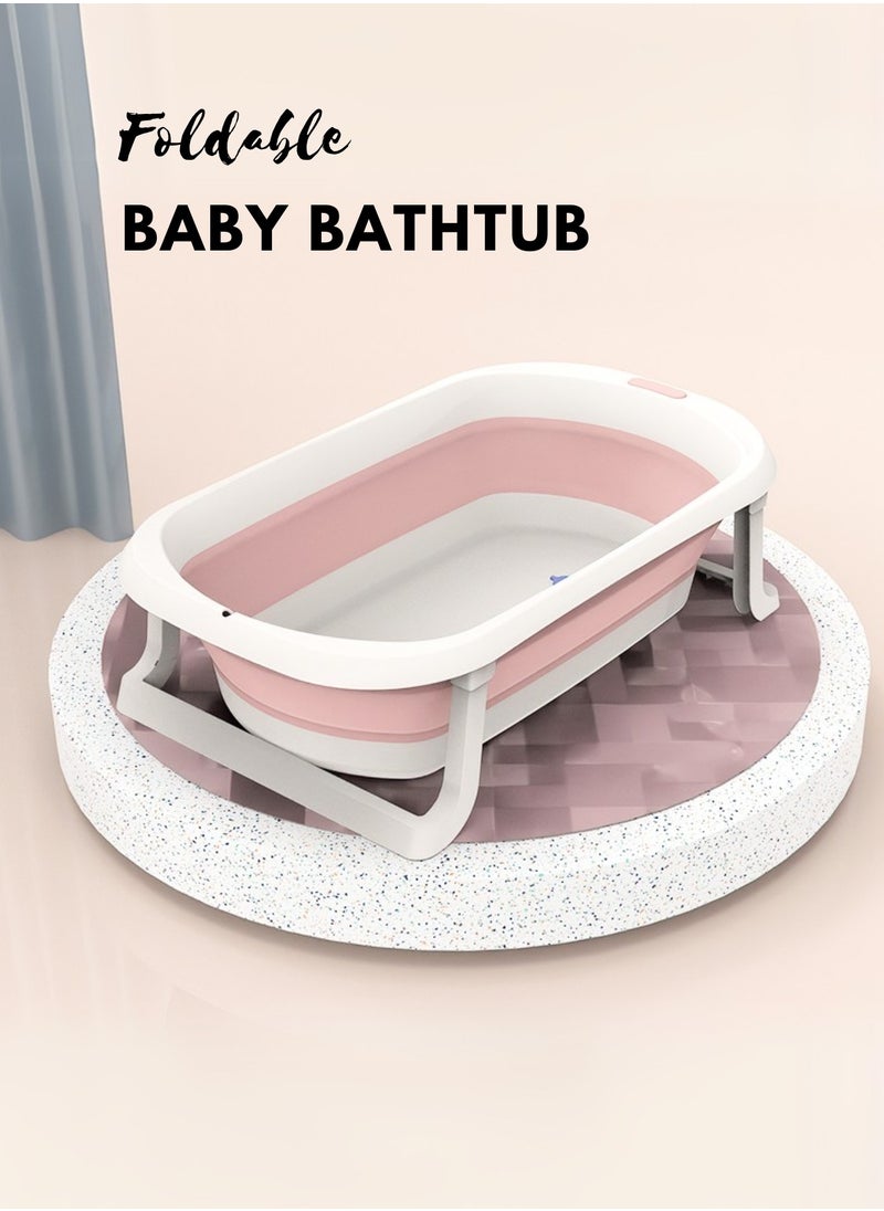 Moms Magic Portable Foldable Baby Bathtub with Color-Changing Water Plug | Easy to Clean & Comfortable for Babies to Sit or Lie | Lightweight & Compact Design  - Image 4