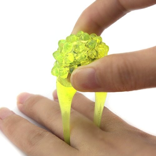 C&H Solutions Novelty 24 ct Flashing LED Bumpy Rings Blinking Soft Jelly Glow By C&H® - Image 2