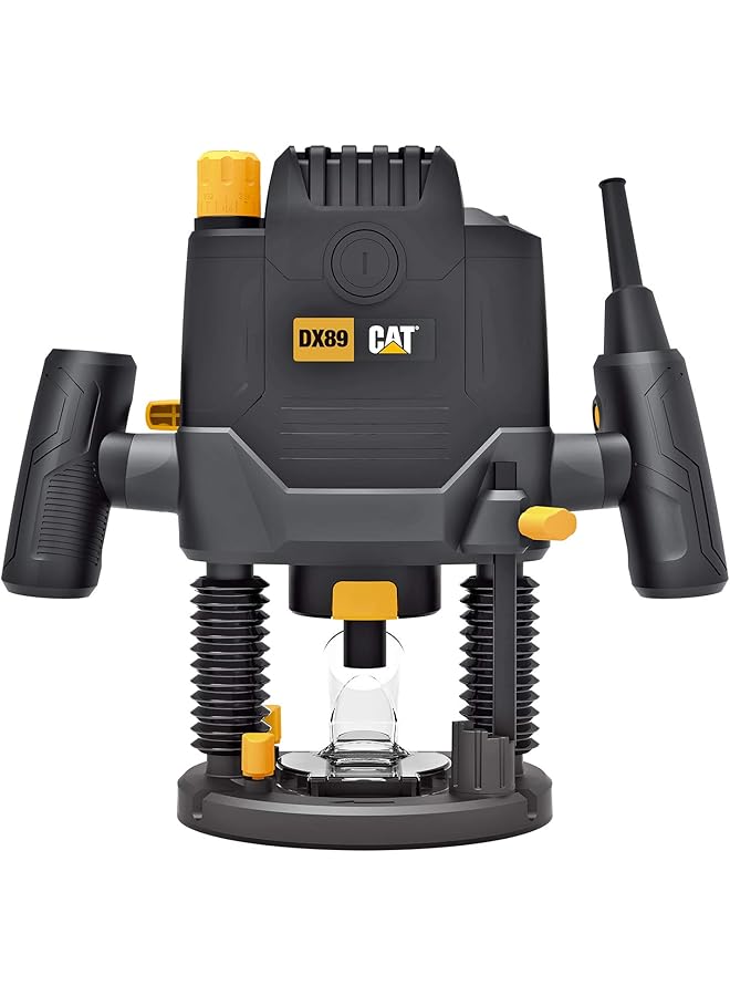 CATERPILLAR 2100W Electric Router With Aluminium Base And Variable Speed 8 Position Preset Plunge Depth Stop Spindle Lock Dx89 - Image 2