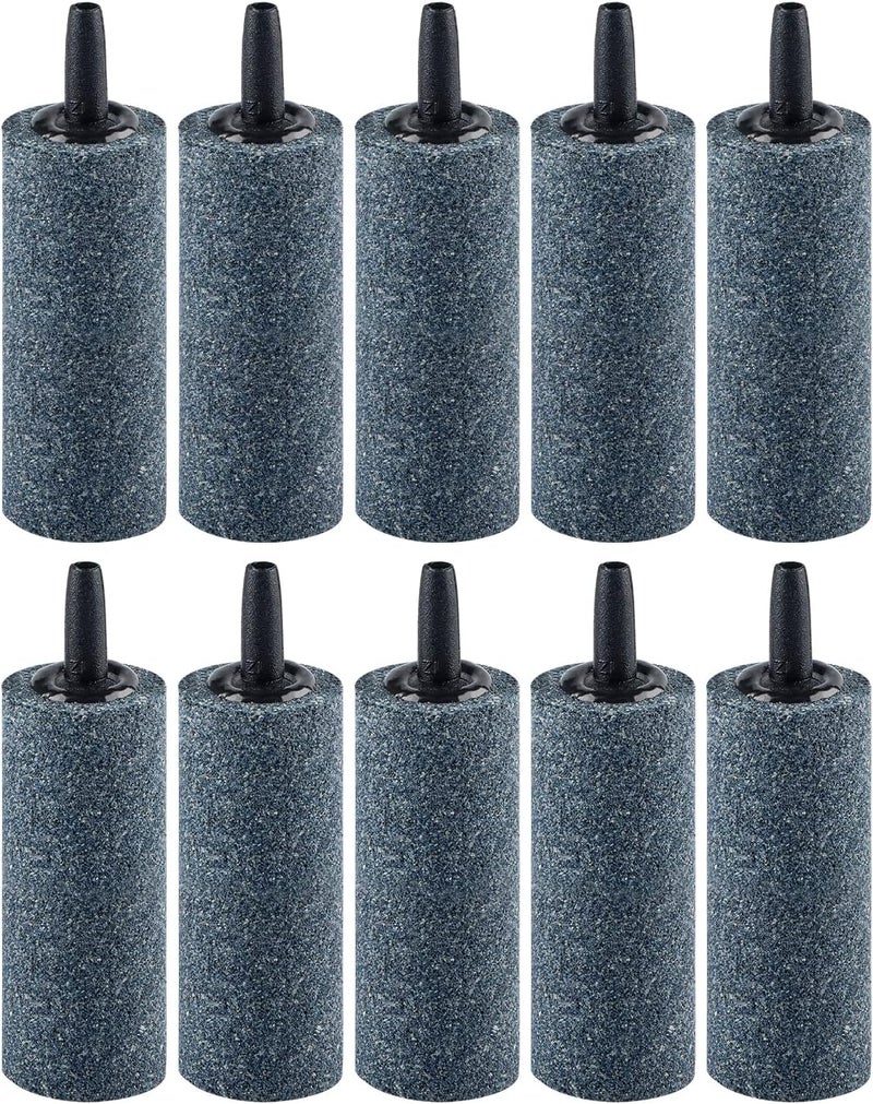 Meridian 5 cm Cylindrical Aquarium Air Stone Bubbler, 10 Pack - CT - Image 1