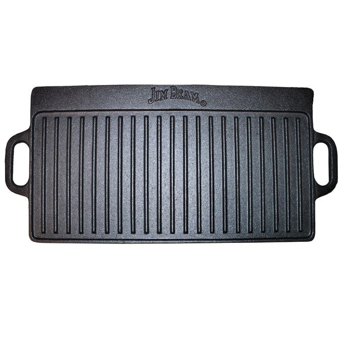 RECTANGULAR DOUBLE SIDED CAST IRON GRIDDLE