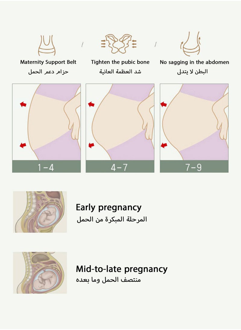 Jourvent - 3 in 1 Maternity Belly Band , Breathable and Comfortable, Abdominal Support Belt, Adjustable , Tummy Tuck Sling , Pelvic Support Belt - Image 1