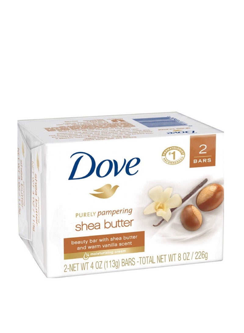 Dove Dove Purely Pampering Shea Butter Beauty Bar, 4 oz, 2 Bar