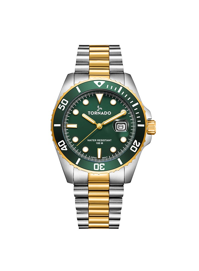 TORNADO Men'S Analog Green  Watch - T22001-Tbth - Image 1