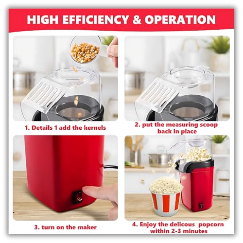 Drumstone 15 Year Aluminum WarranTy Popcorn Maker - Big Home Use Electric Popcorn Machine, Automatic Instant Popcorn Maker - Image 2