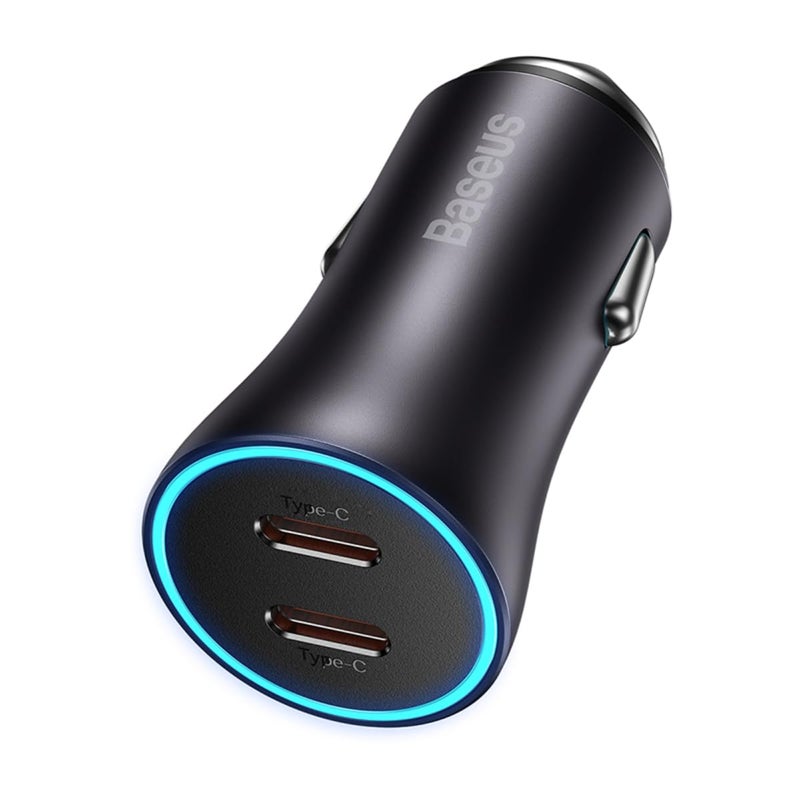 Baseus Car Charger with Cigarette Lighter Extension Slot (40W 2C) - Image 1