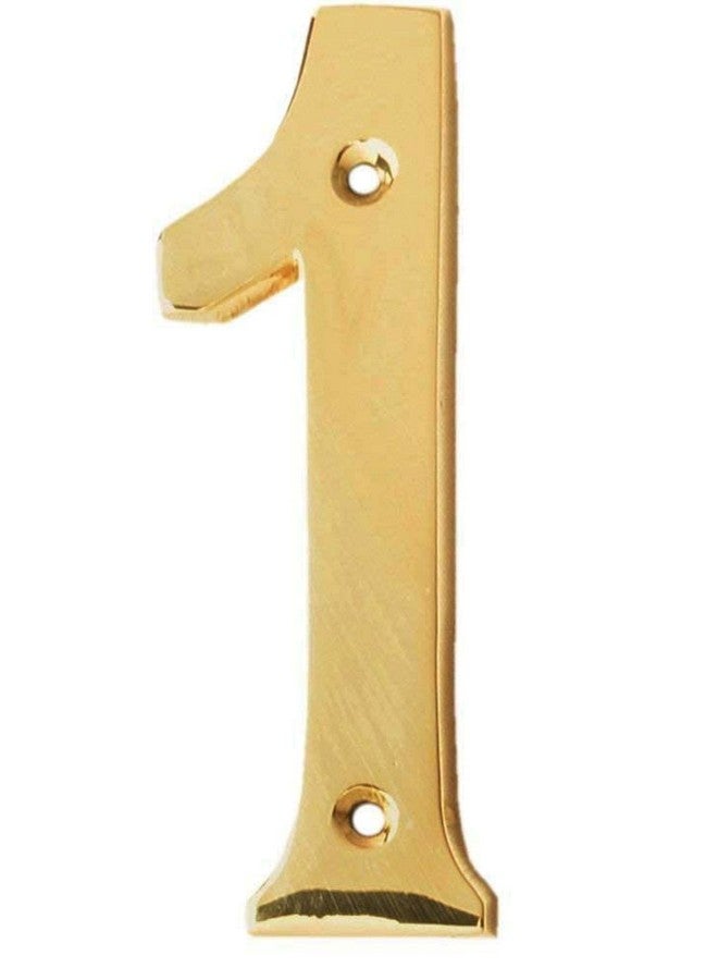 eSplanade 4" Brass House Hotel Door Number 0-9 (1 (one) - Image 1
