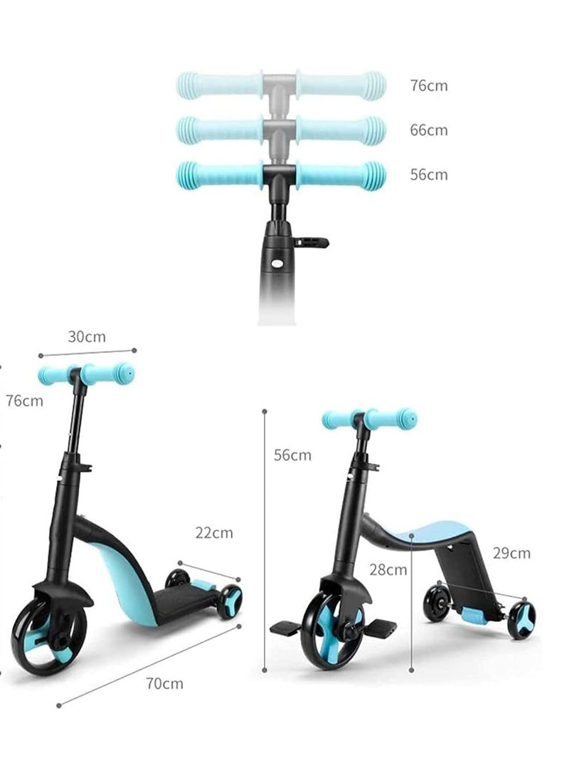 Generic - 3 Wheel 3 In 1 Scooter For Kids, Can Be Convert Into A Tricyle, A Scooter With Anti-Slip Surface, A Ride On Toys - Image 1
