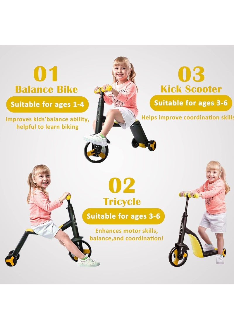 Generic - 3 Wheel 3 In 1 Scooter For Kids, Can Be Convert Into A Tricyle, A Scooter With Anti-Slip Surface, A Ride On Toys - Image 1