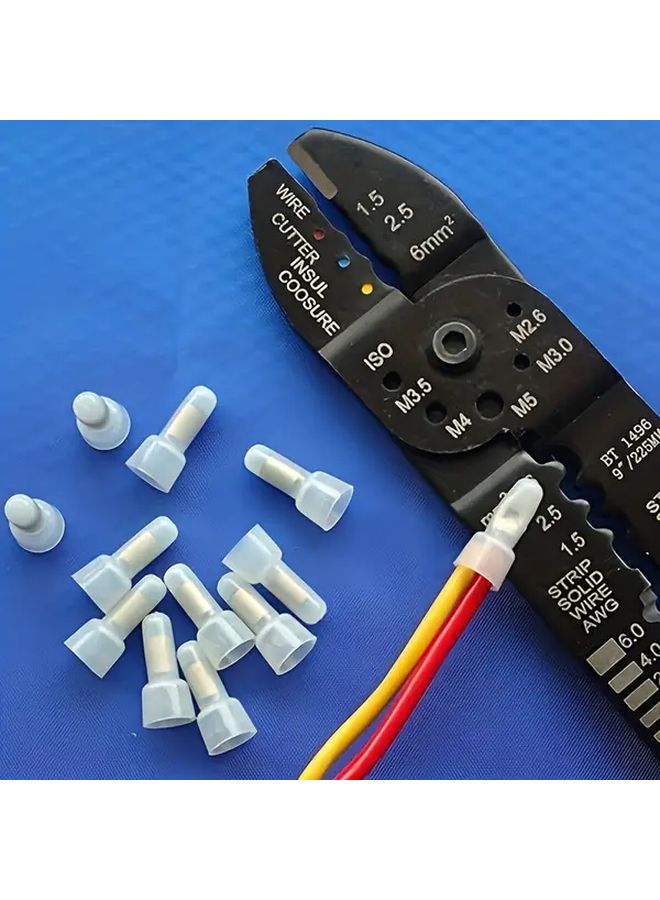 100Pcs CE5 Male Female Wire Connectors With Color Coded Tips Blue Pink Yellow - Image 3