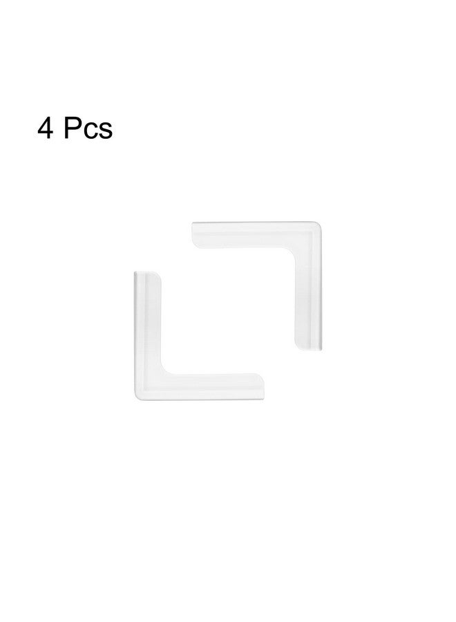 uxcell Window Corner Guards Edge Protectors, 4Pack Standard Simple Style Safety Bumper, 70mmX15mm for Window Corners, Desks, Cabinets, Silver - Image 3