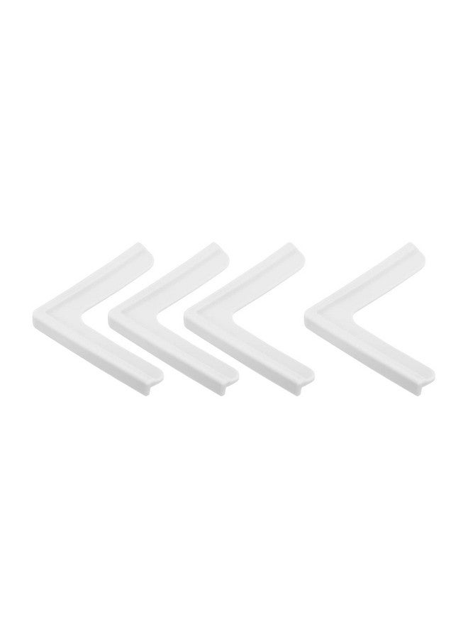 uxcell Window Corner Guards Edge Protectors, 4Pack Standard Simple Style Safety Bumper, 70mmX15mm for Window Corners, Desks, Cabinets, Silver - Image 1